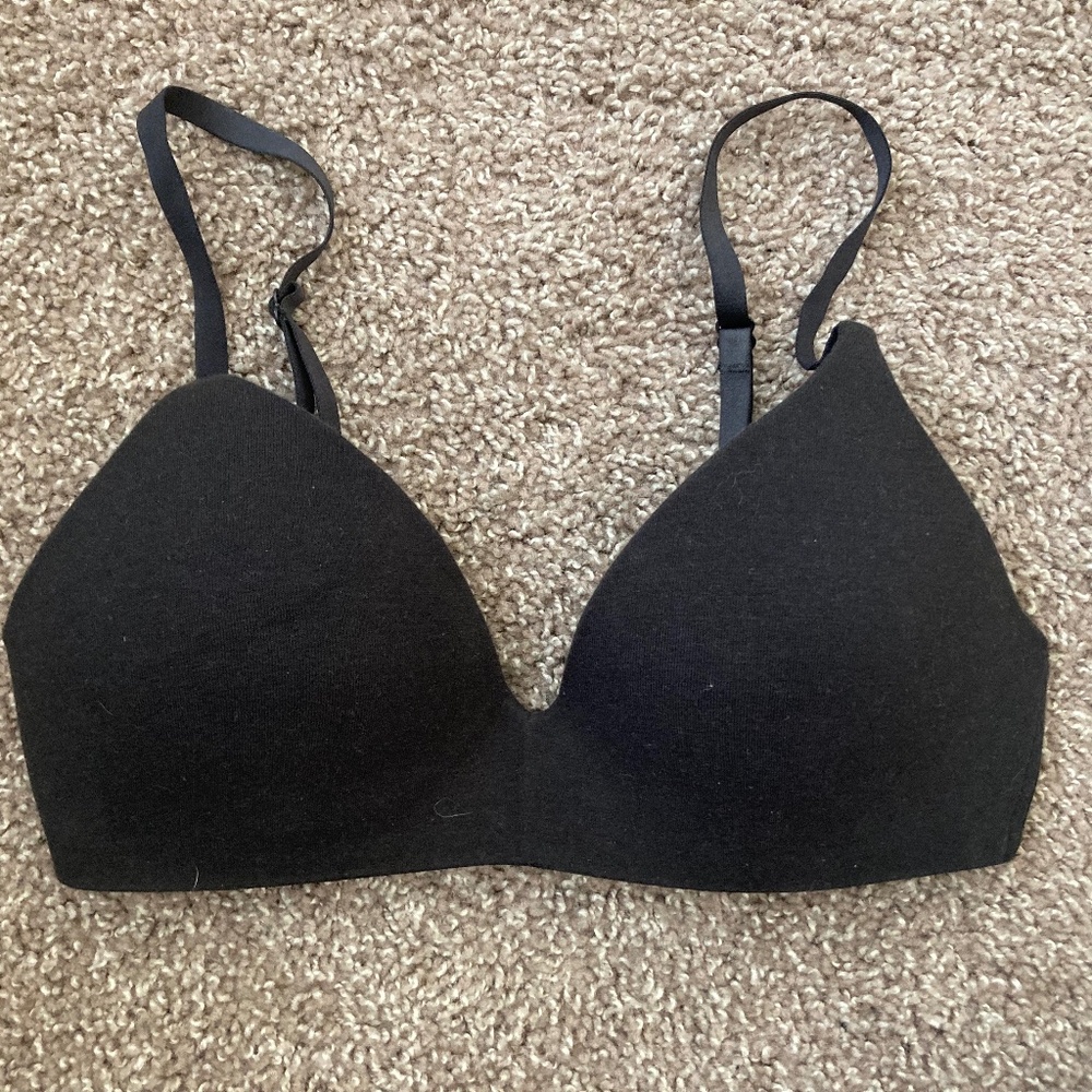 Organic Basics Black Wireless Padded Bra - Smooth Contour